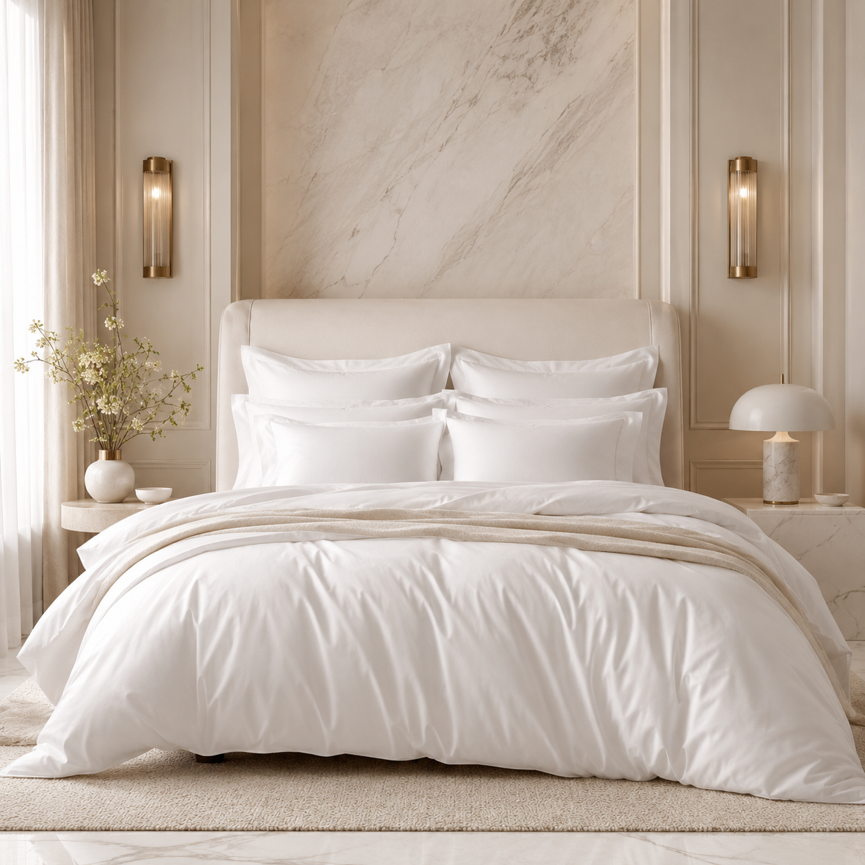 Wellnixee™ CloudLuxe White Bedding Set